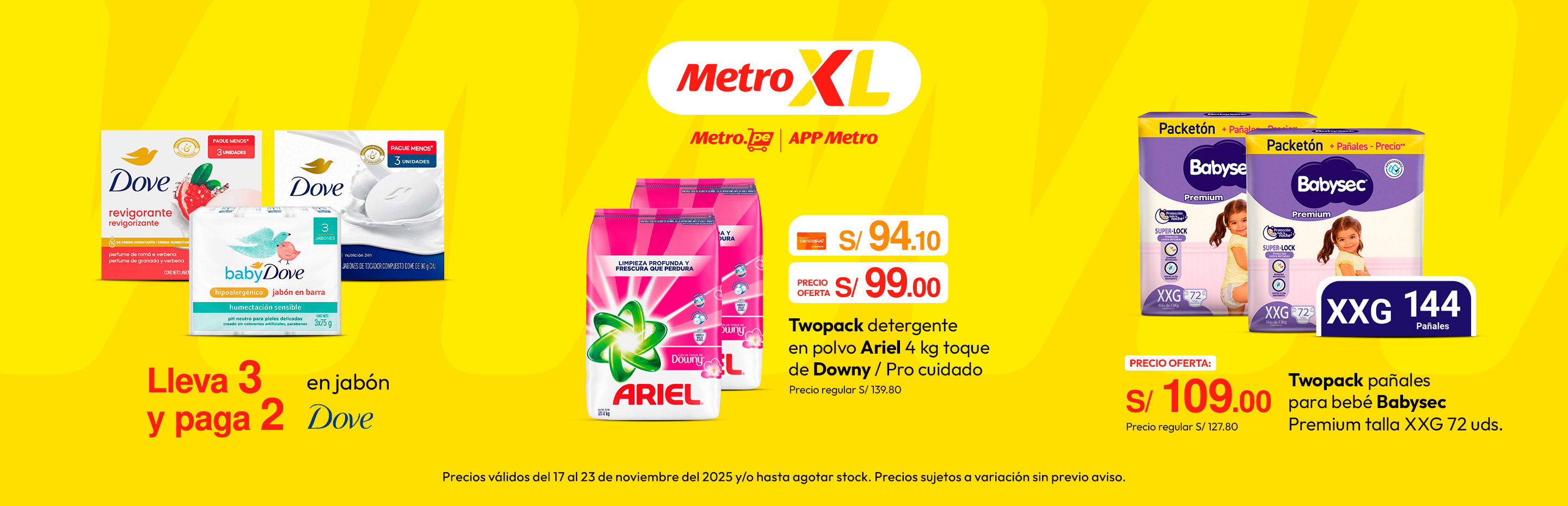 Lleva 3 y paga 2 en Jabon Dove