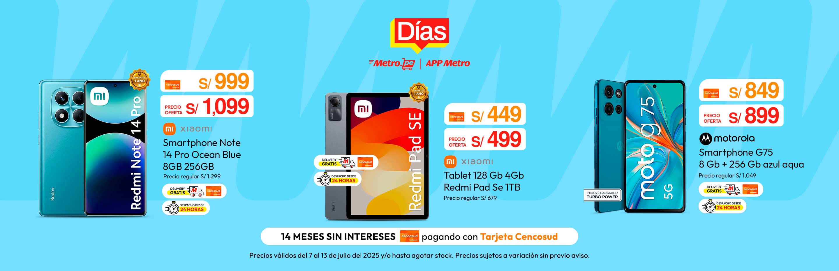 Smartphone Note Xiaomi 14 Pro Ocean Blue 8Gb|256Gb