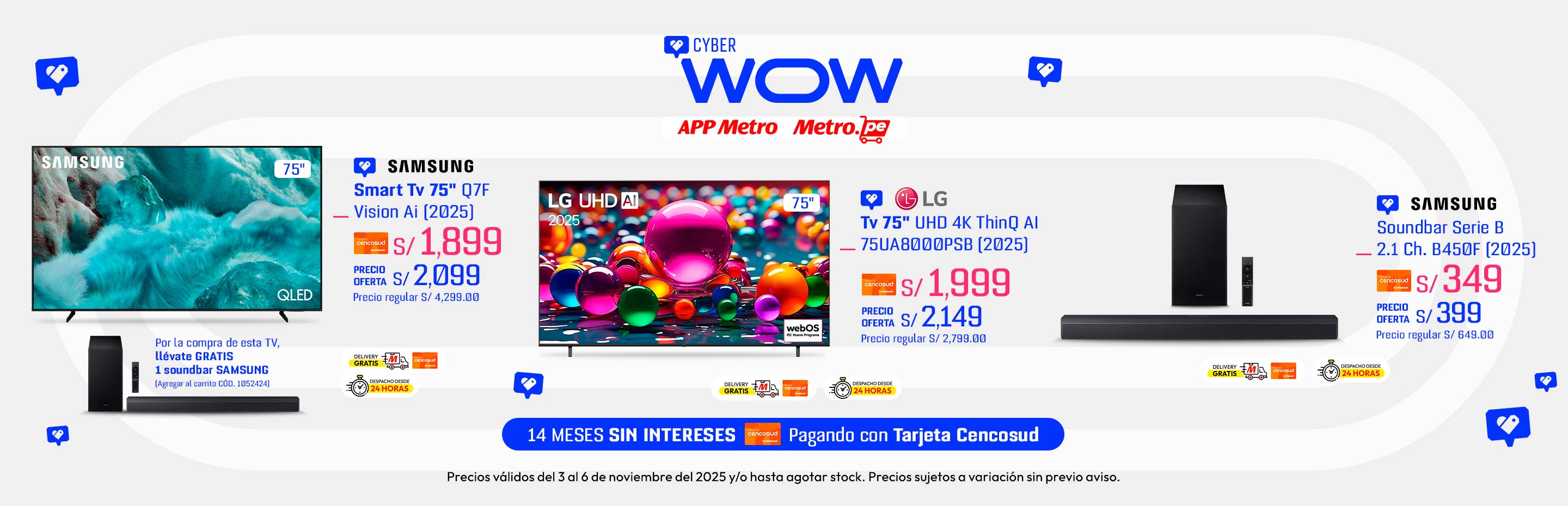 Televisor 75" QLED Q7F Vision Ai Smart Tv (2025)