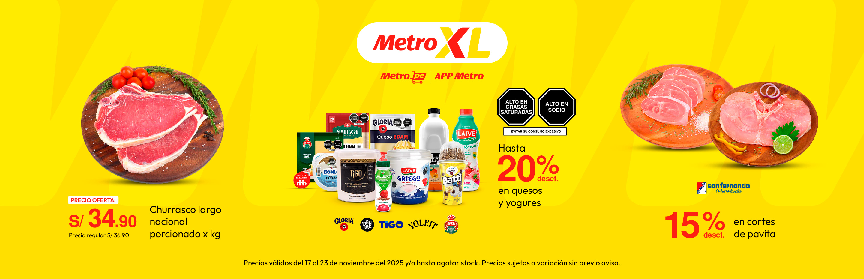 Churrasco Largo Nacional Porcionado x kg