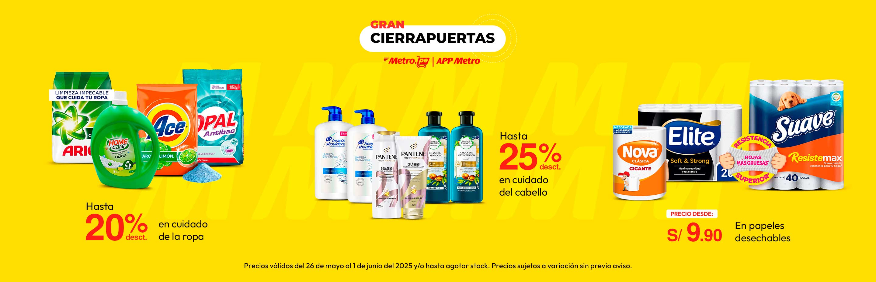 Hasta 20% desct en cuidado de la ropa