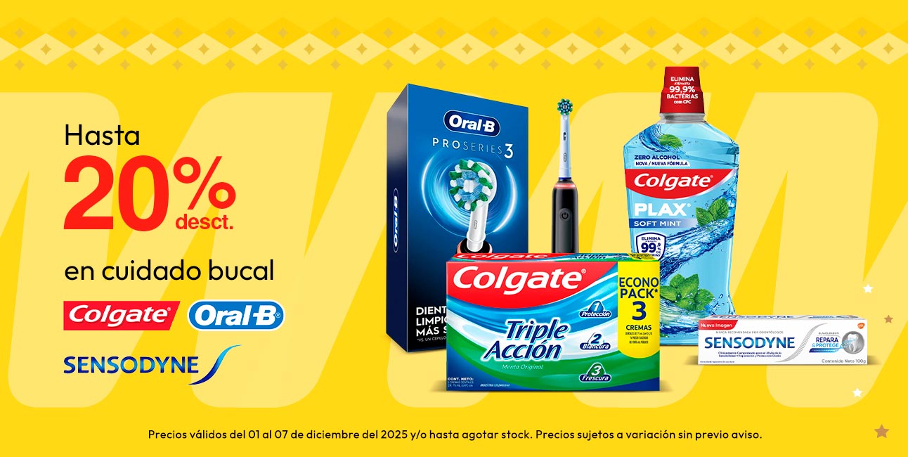 Hasta 20% desct en cuidado bucal