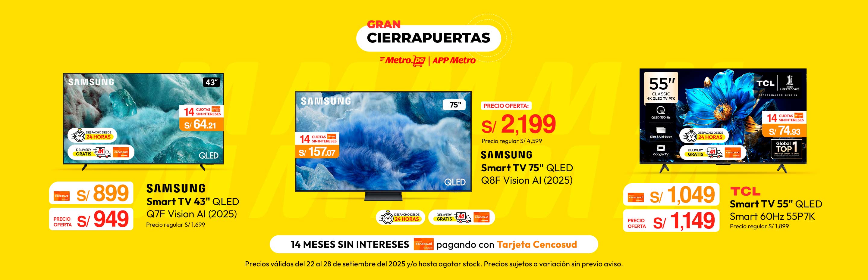 Televisor Smart TV Samsung 43" QLED Q7F Vision AI (2025)