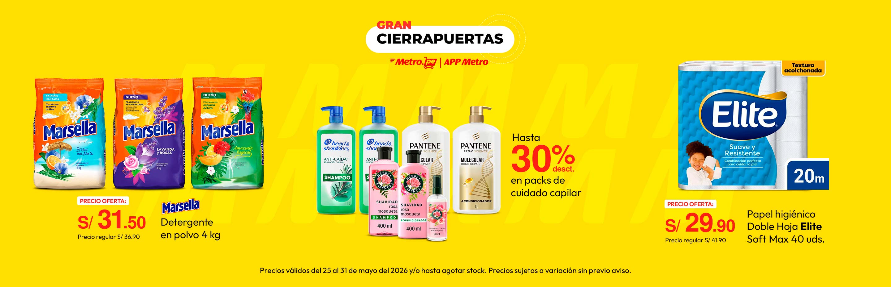 Detergente en Polvo Marsella Amazonía Tropical / Lavanda y Rosas / Brisas del norte 4kg