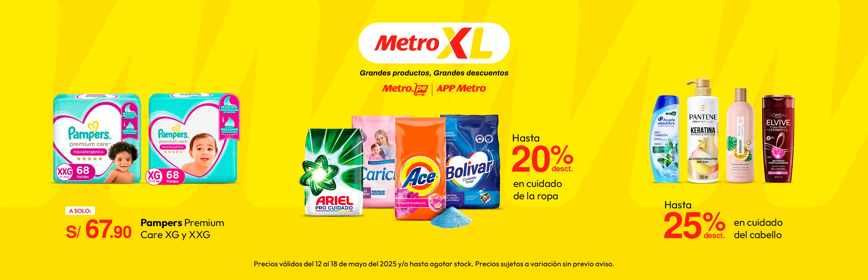 Pampers Premium Care XG y XXG a S/. 67.90