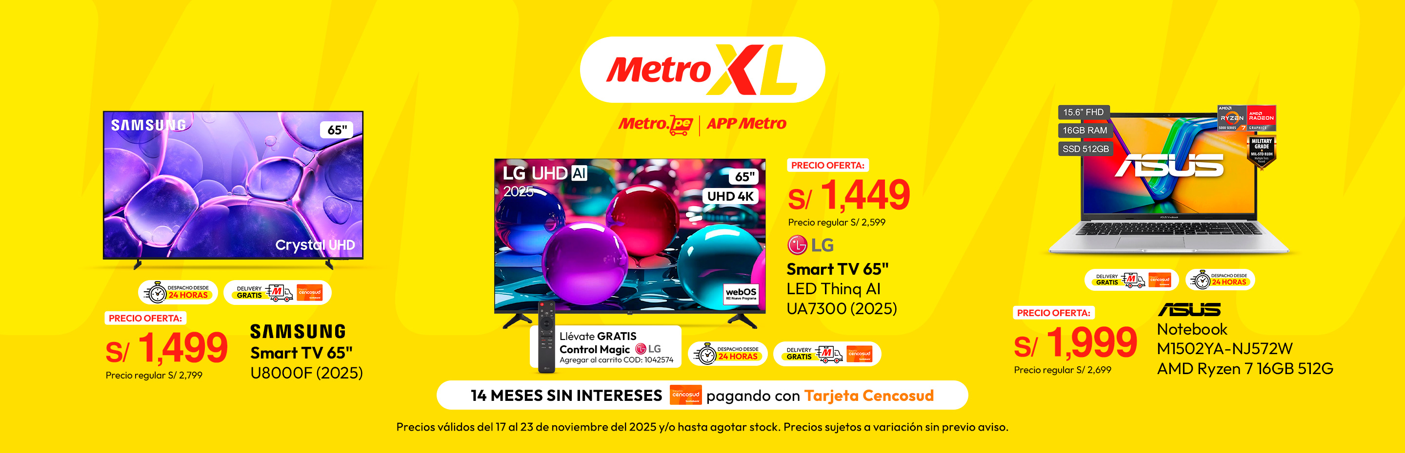 Televisor Smart TV LG Led Uhd 65" 4K Thinq Ai UA7300 2025