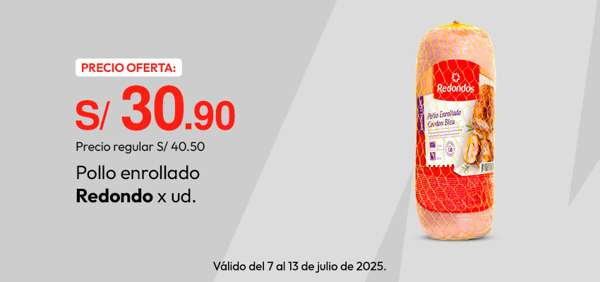 Pollo Enrollado Redondo x un.