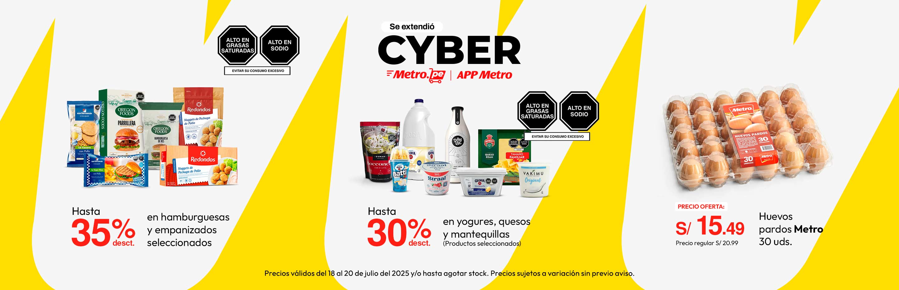 Hasta 35% de desct. En hamburguesas y empanizados seleccionados.