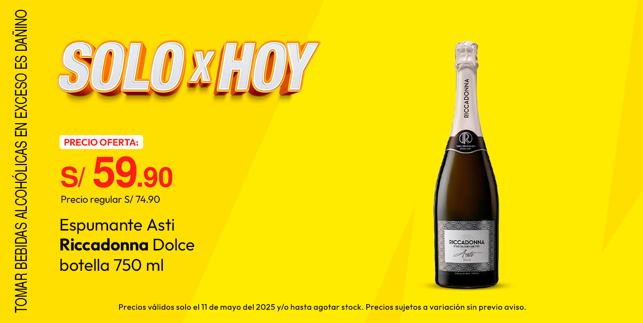 Espumante Asti Riccadonna Dolce Botella 750ml
