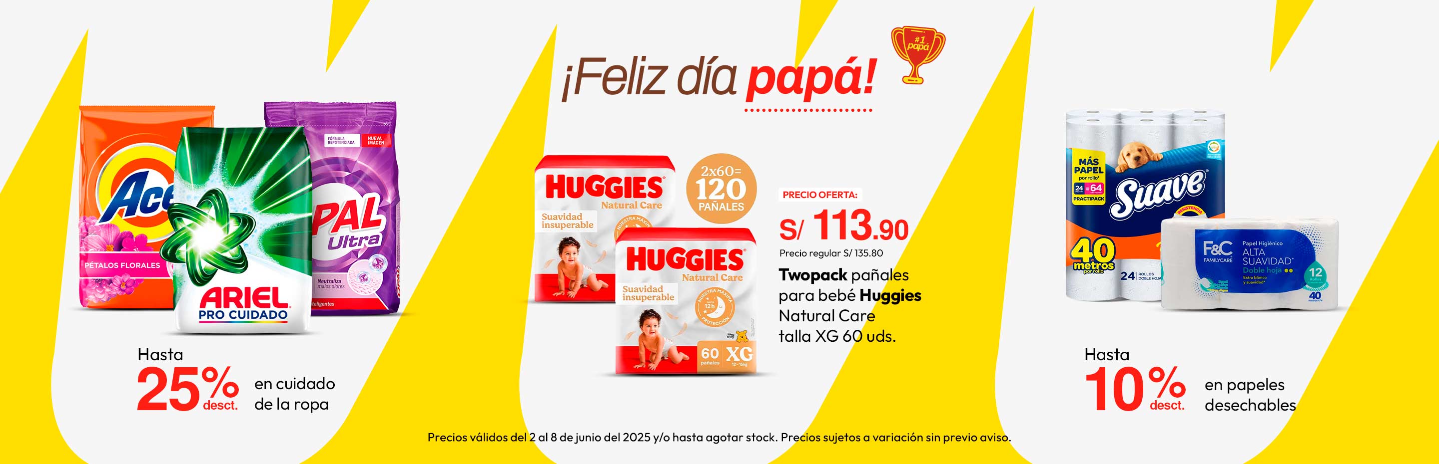 Hasta 25%  desct en cuidado de la ropa