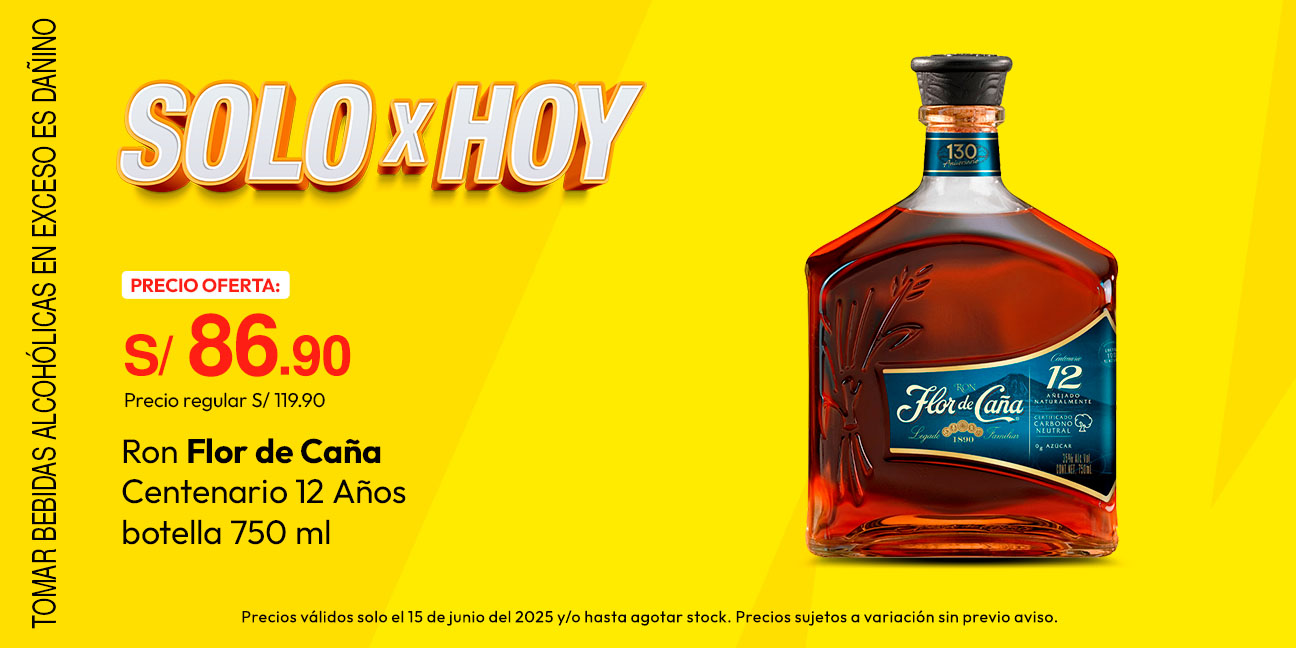 Ron Flor de Caña Centenario 12 Años Botella 750ml
