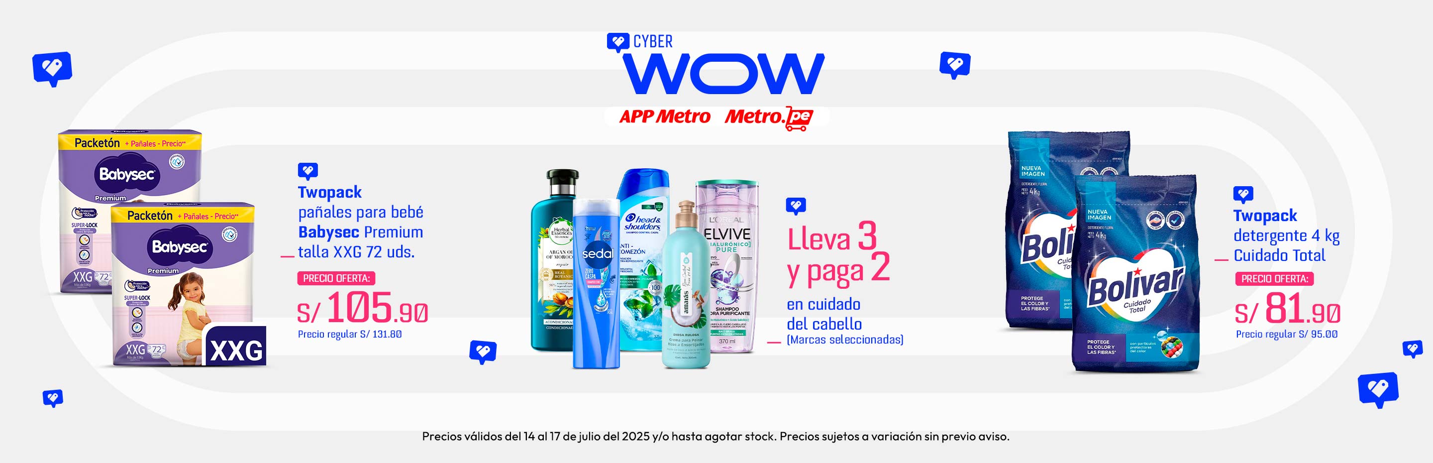 Twopack pañales para bebé Babysec Premium talla XXG 72un.