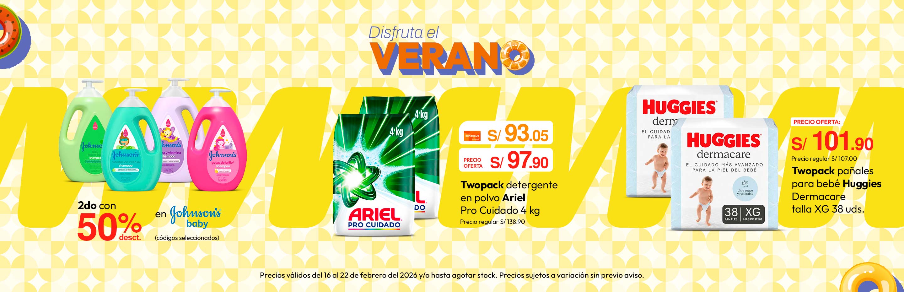 2DO con 50% desct en Johnson´s Baby (codigos seleccionados)