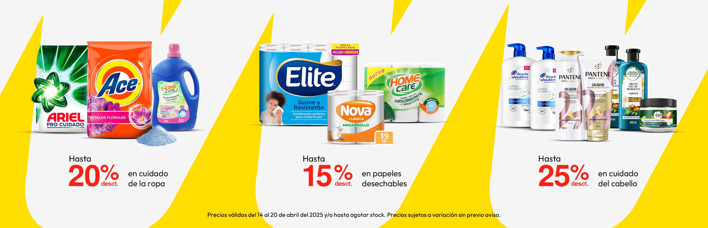 Hasta 20% dscto en Cuidado de la ropa