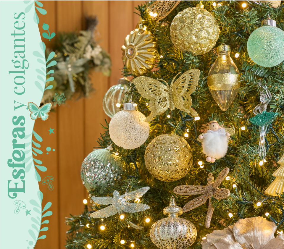 Esferas y colgantes de Colección Garden