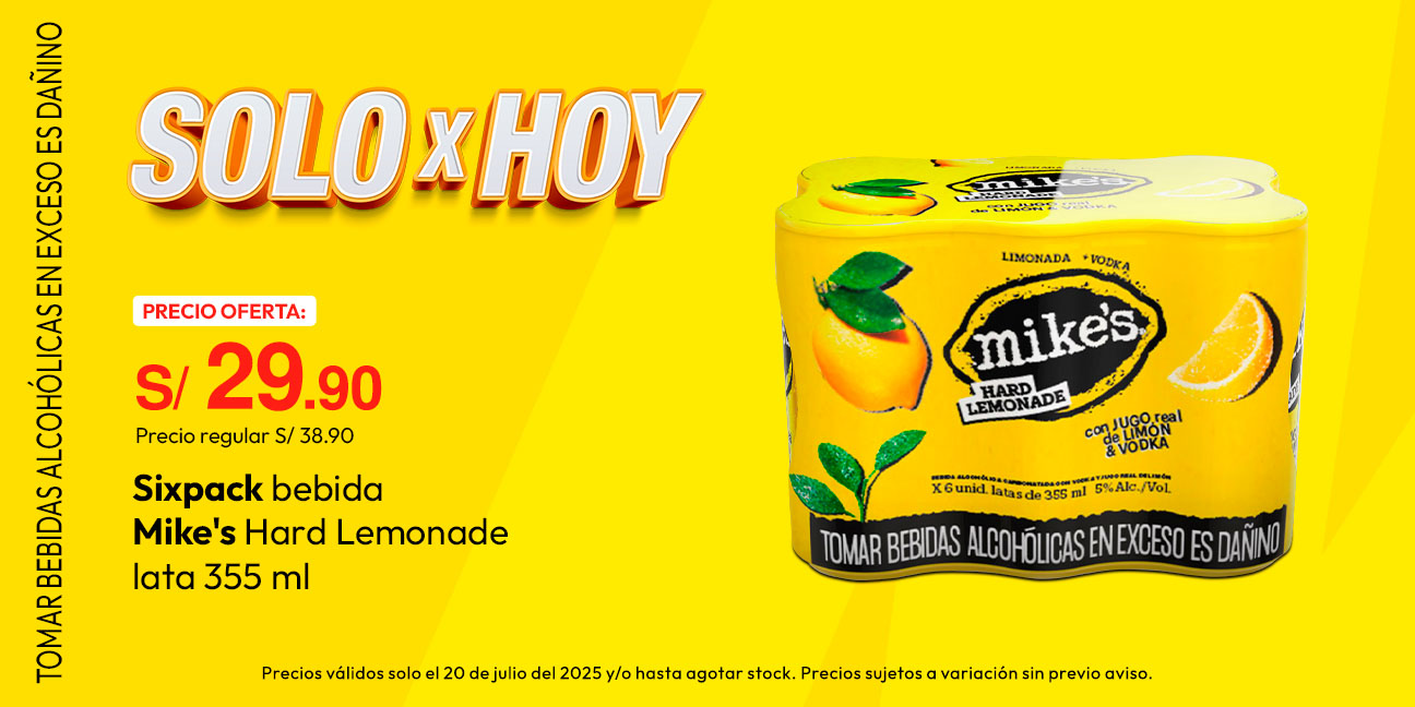 Sixpack Bebida Mike's Hard Lemonade Lata 355ml