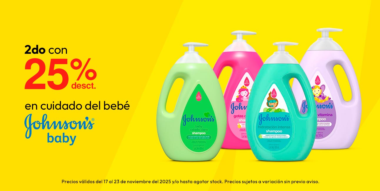 2do con 50% desct en cuidado del bebe Jhonson Babys