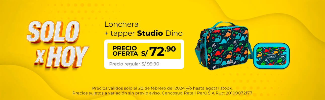 Lonchera + Tapper Studio Dino