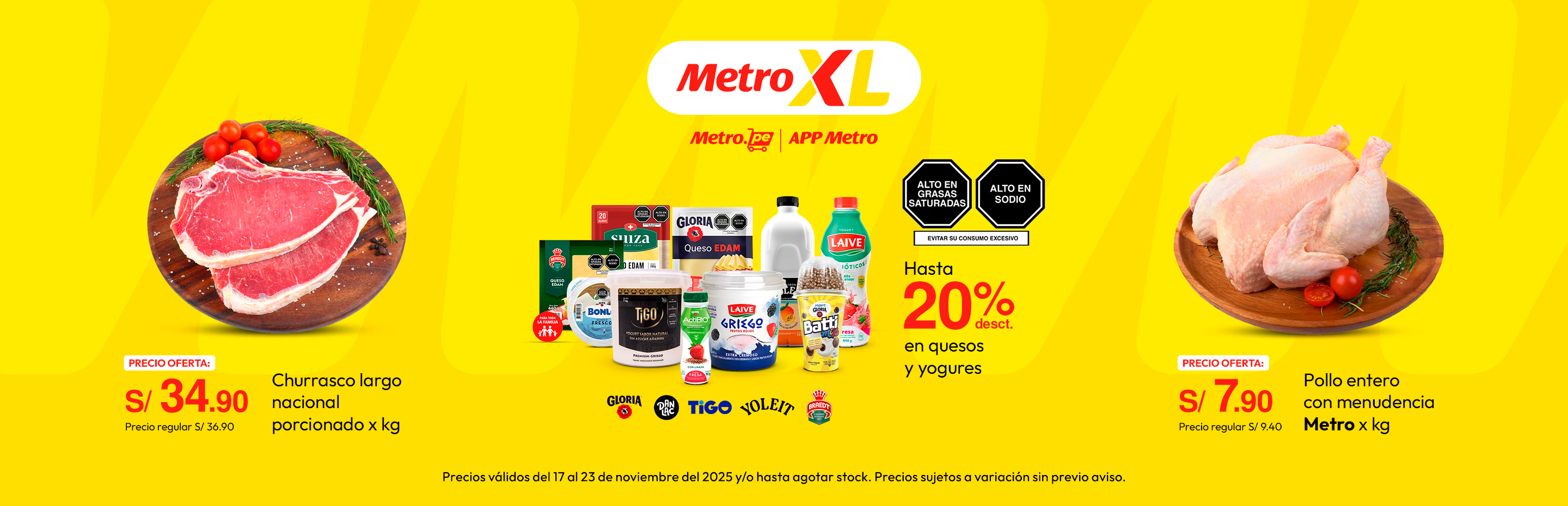 Churrasco Largo Nacional Porcionado x kg