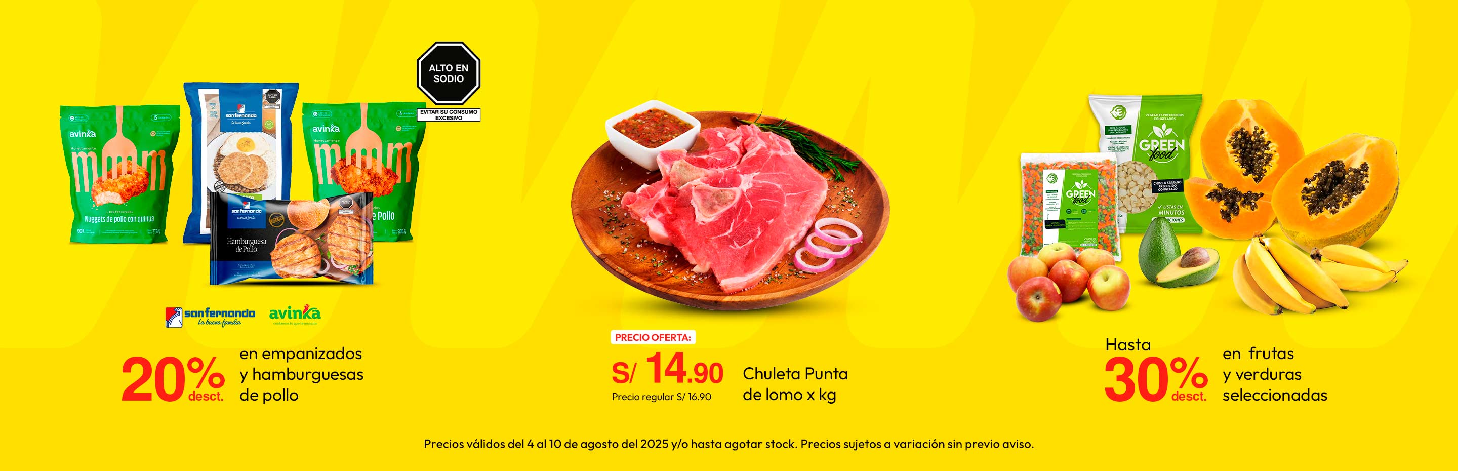 20% de Dessct. En Empanizados y hamburguesas de pollo