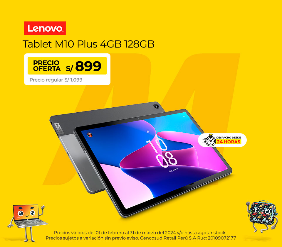 Tablet Lenovo M10 Plus 4GB 128GB