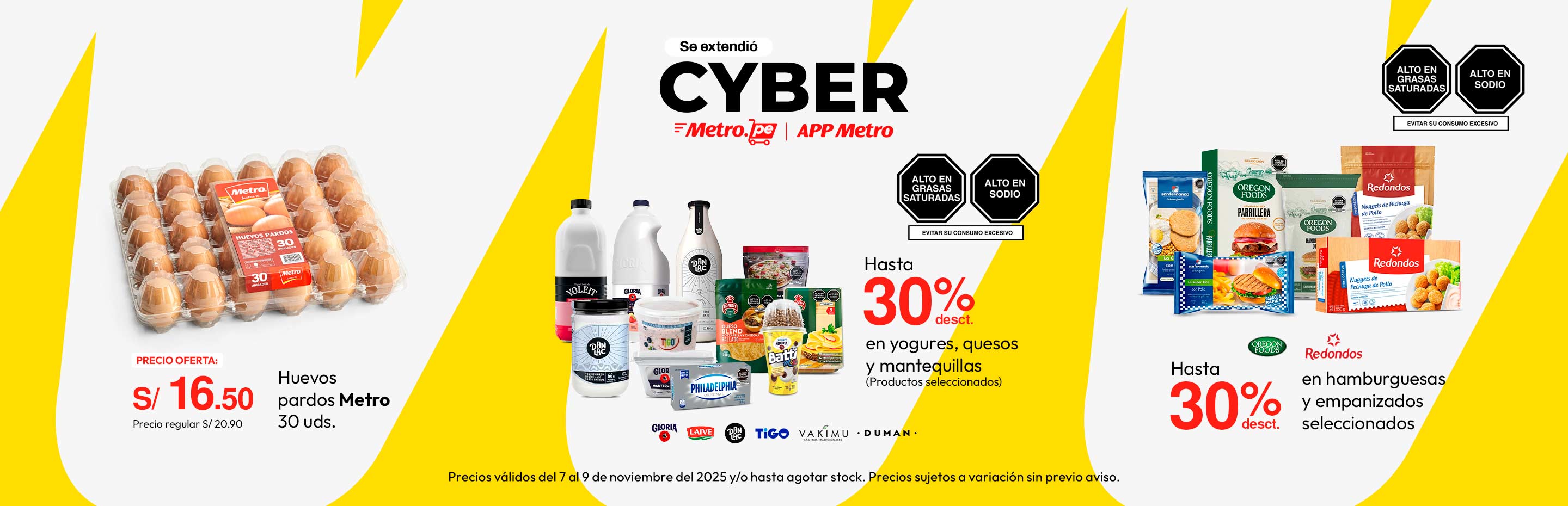 Huevos Pardos Metro 30un