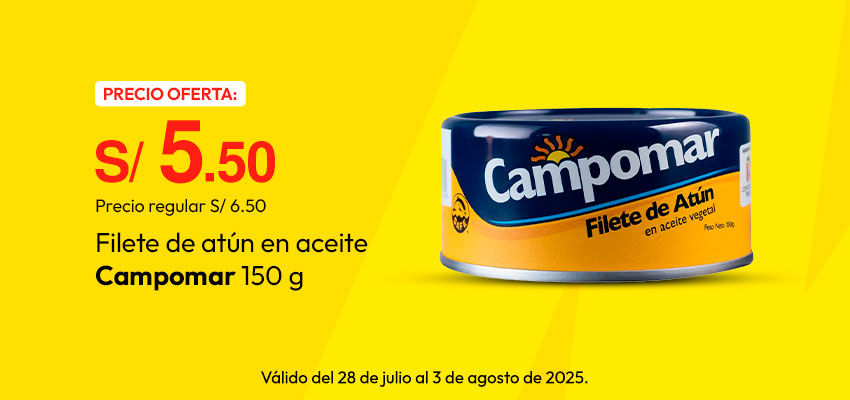 Filete de Atún en Aceite Campomar 150g