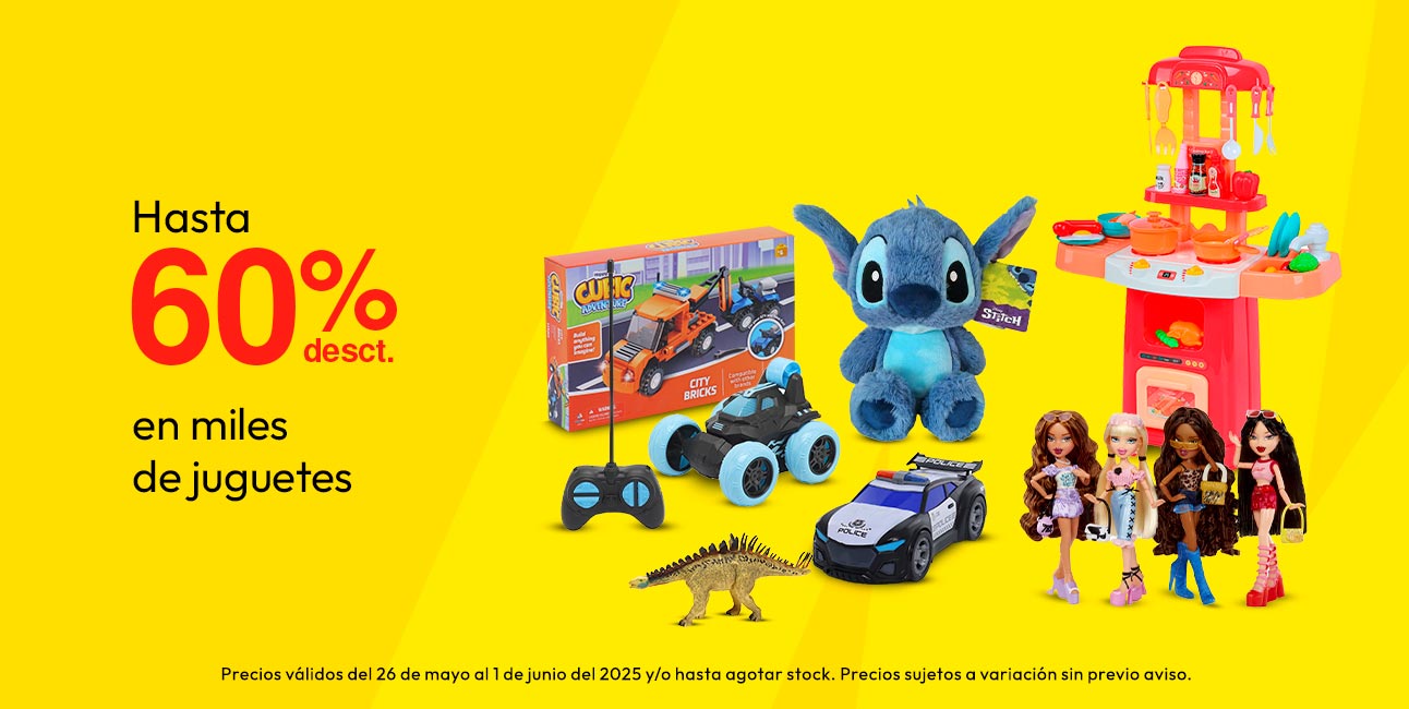 Hasta 60% de desct. en miles de Juguetes