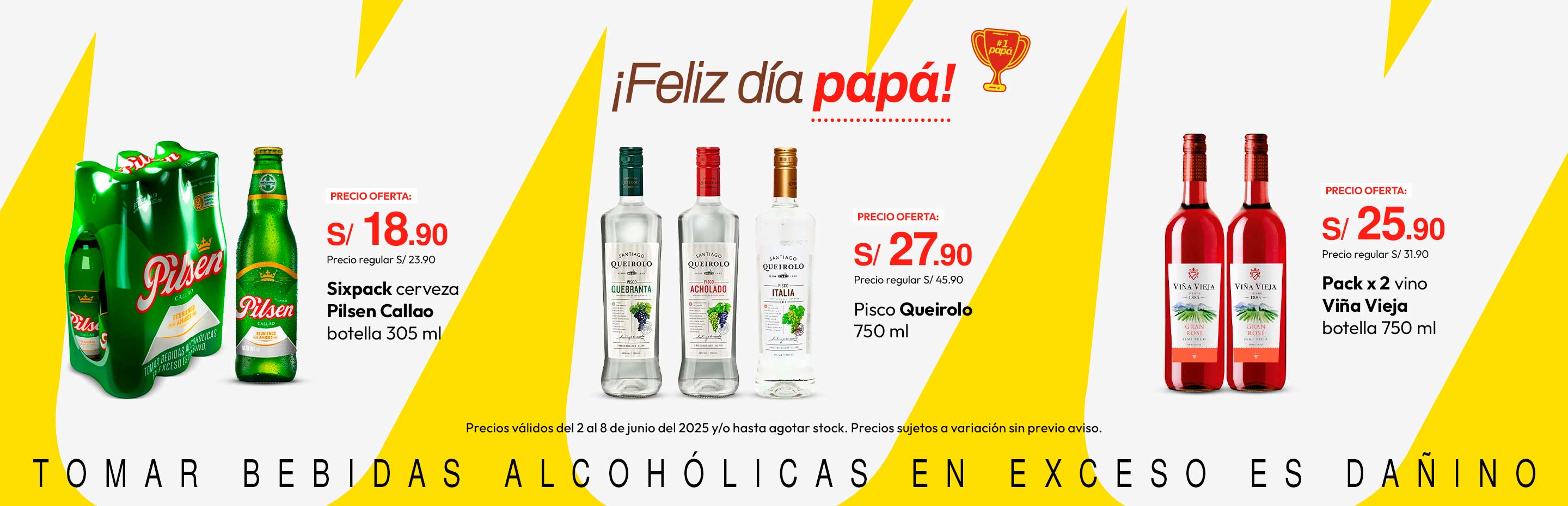 Sixpack Cerveza Pilsen Callao Botella 305ml