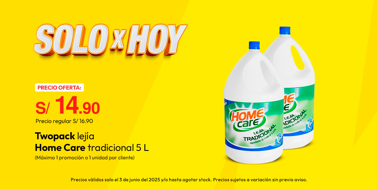 Twopack Lejía Home Care Tradicional 5L