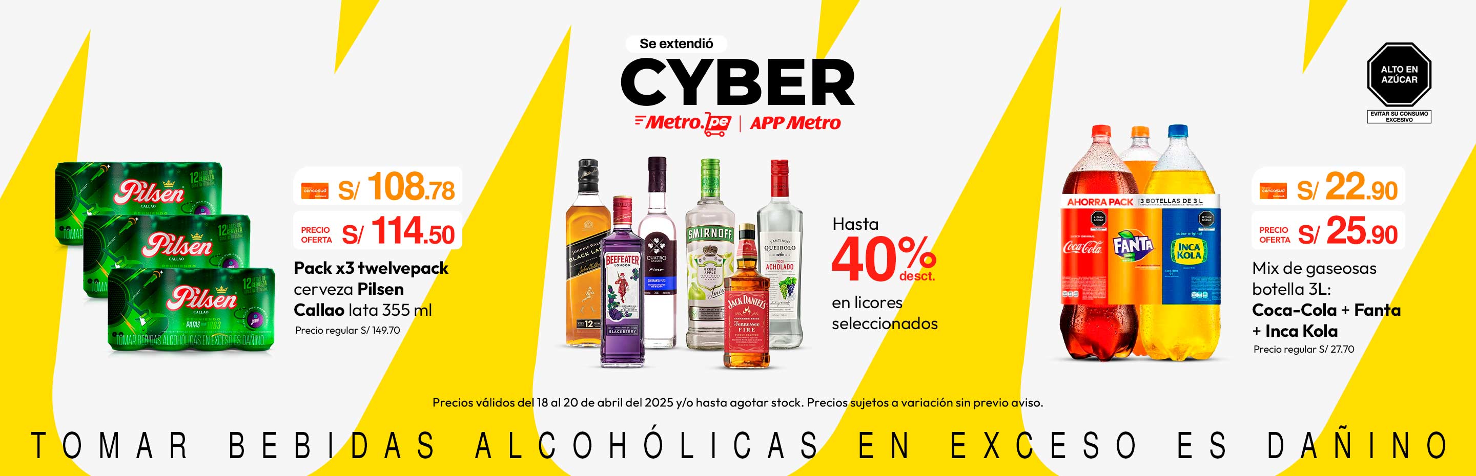 Pack x3 Twelvepack Cerveza Pilsen Callao Lata 355ml