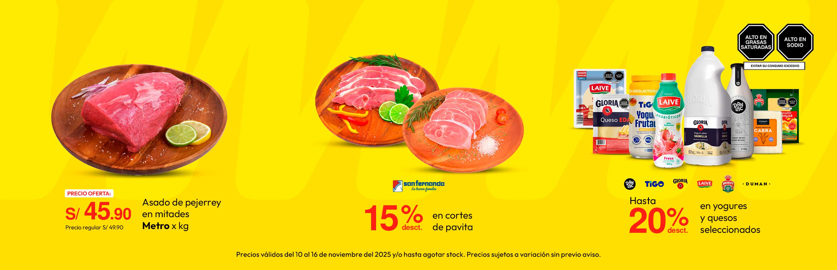 Asado de Pejerrey en Mitades Metro x kg