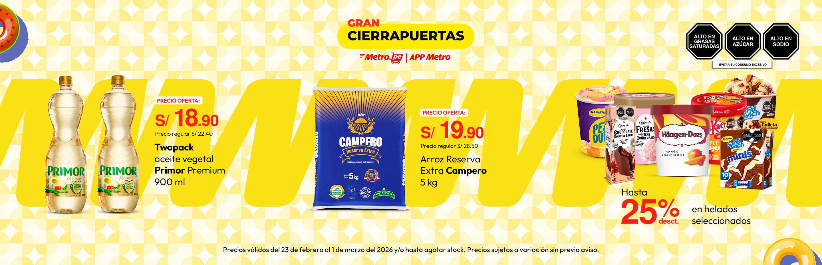 Twopack Aceite Vegetal Primor Premium 900ml