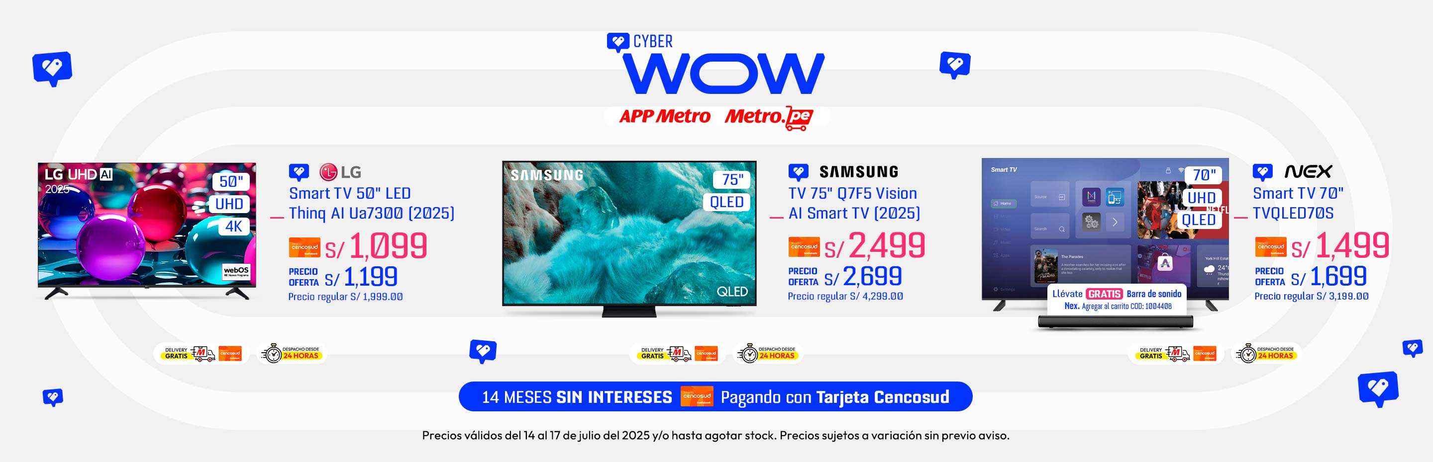 Televisor Smart TV LG Led Uhd 50" 4K Thinq AI Ua7300 2025