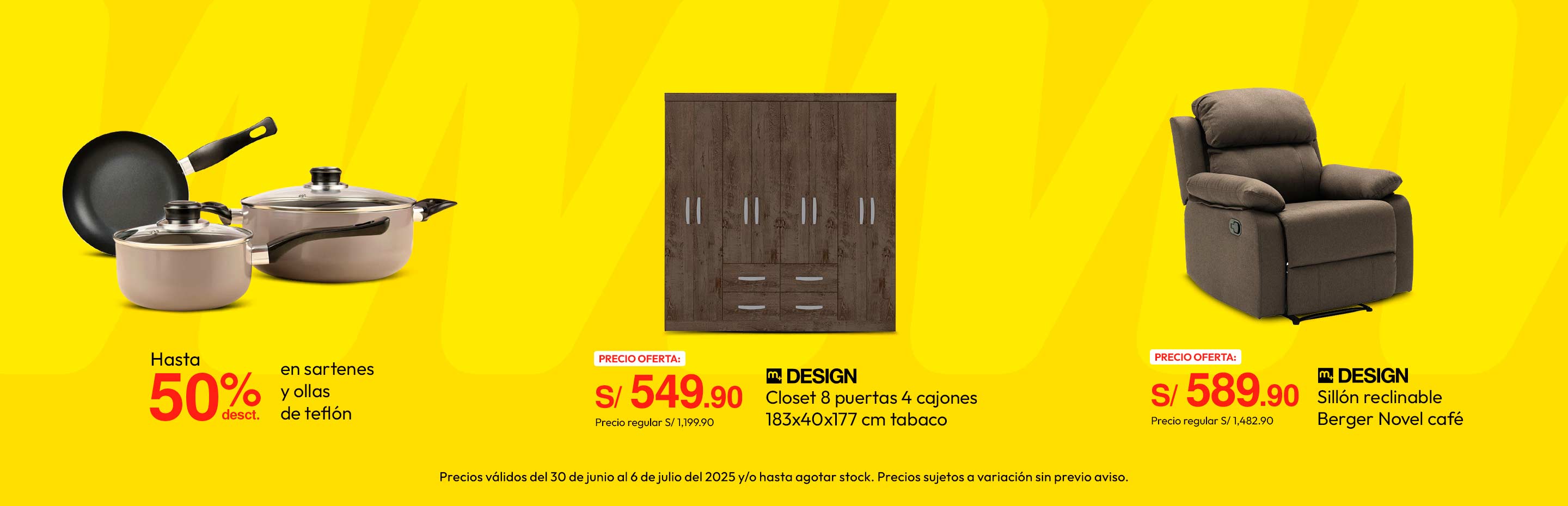 Hasta 50% de Desct. En Sartenes y Ollas de Teflón
