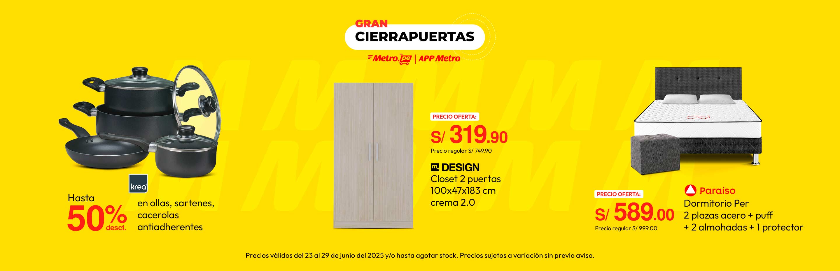 Hasta 50% de Desct. En Ollas, Sartenes, Cacerolas antiadherentes