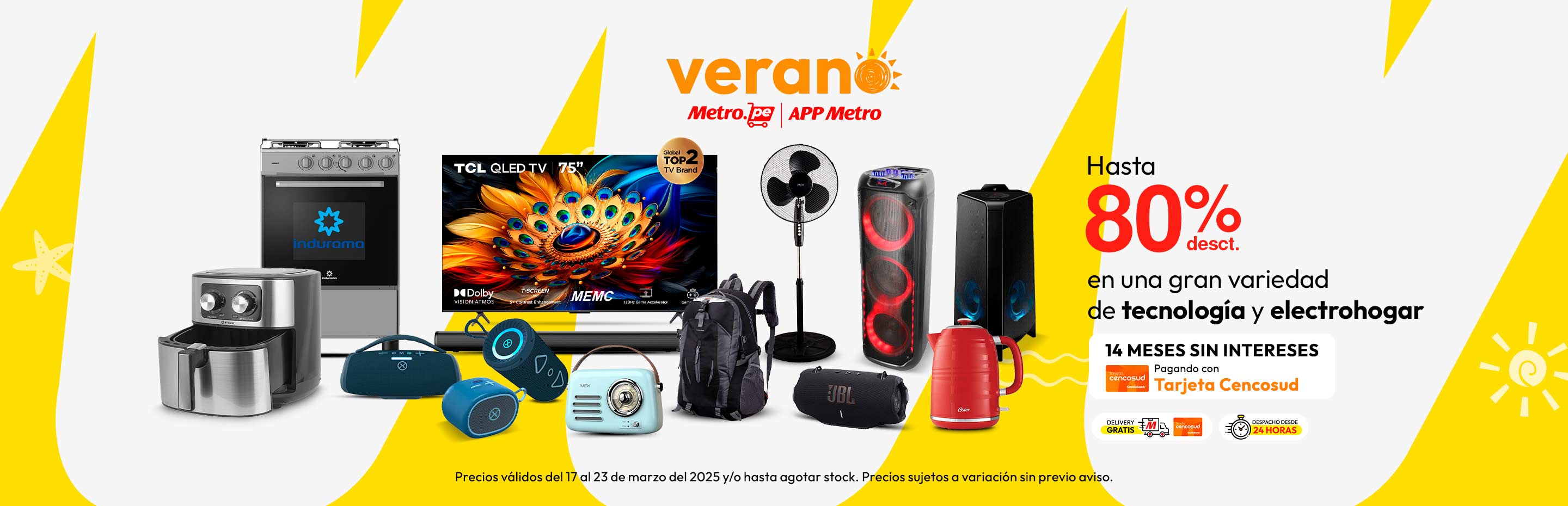 Hasta 80% de desct. en una gran variedad de tecnología y electrohogar