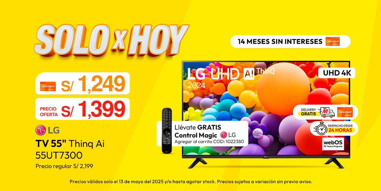 Televisor LG Uhd Tv 55" 4K Thinq Ai 55Ut7300